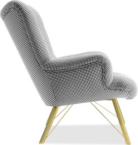 Relaxačné kreslo Dawntawn (biela + zlatá). Akcia -20%. Vlastná spoľahlivá doprava až k Vám domov. 1135678