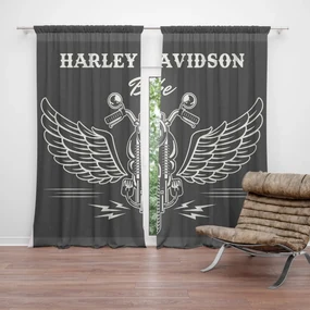 Sablio Záves Harley-Davidson S krídlami: 2ks 140x250cm