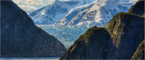 Obraz krajiny s horami (120x50 cm)