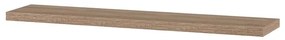 BONTEC Polička, mdf, čierna, P-002 BK Farba: Šedá