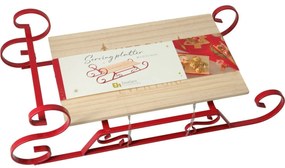 Vianočná servírovacia tácka z borovice Sane, 46 × 22 × 14 cm