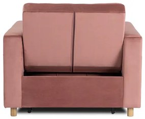 Kreslo JEREMY ružové, z velúru