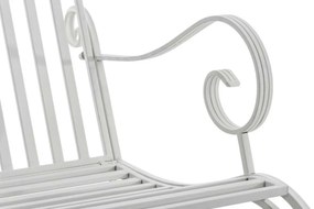 Kovové hojdacie kreslo Smile (SET 2 ks) - Biela