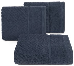 BAVLNENÝ UTERÁK KALIA11 70X140 CM TMAVOMODRÁ