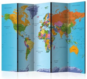 Artgeist Paraván - Colourful Geography [Room Dividers]