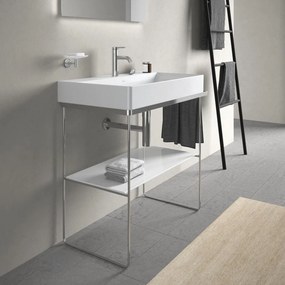 DURAVIT DuraSquare stojací kovový podstavec pod umývadlo (pre 235380, 234880, 234980), 865 x 451 x 790 mm, chróm, 0031111000