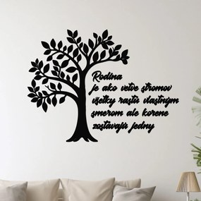 dřevo života Drevený strom Rodina sú korene Farebný vzor: Orech, Rozmery (cm): 53x40