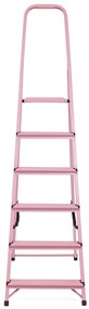 Elkop Oceľový rebrík ružový, 6 priečok