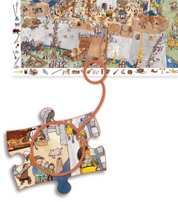 Puzzle - Opevnený hrad - 100 ks