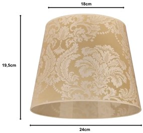 Duolla - Tienidlo k stolnej lampe CLASSIC M E27 pr. 24 cm zlatá