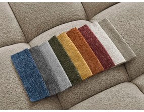 Taupe ženilková rozkladacia/s úložným priestorom rohová pohovka (ľavý roh/do tvaru "U") Everest – Bobochic Paris