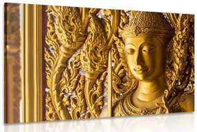 Obraz socha Budhu v chráme - 60x40