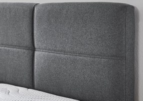 Posteľ Domango 140x200 cm,stredne šedá látka