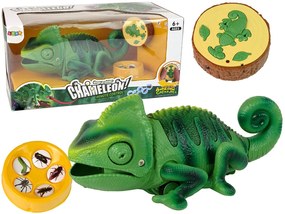 Lean Toys Chameleón na diaľkové ovládanie 28 cm – zelený