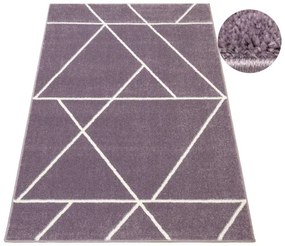 Koberec LIMA C877B fialový / krémový