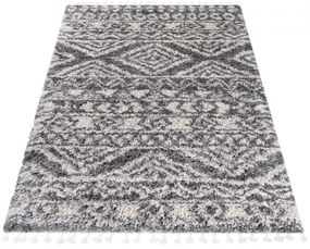 Kusový koberec shaggy Acama sivý 160x229cm