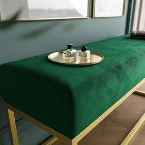 ČALÚNENÝ TABURET / LAVICA CLAUDIO 2 + ZLATÝ PODSTAVEC