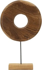 Drevená dekorácia Dorat 58 cm hnedá