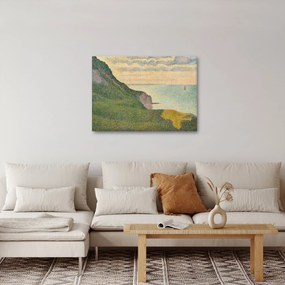 Obraz - Georges Seurat, Seascape at Port-en-Bessin, Normandy, reprodukcia (70x50 cm)