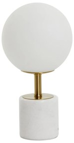 Biela stolová lampa (výška 35 cm) Medina - Light &amp; Living