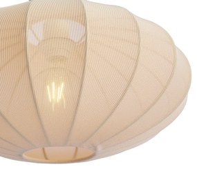 Japandi oblúková stojaca lampa béžová s tienidlom - Bida