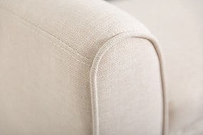 Krásna dizajnová lavica Scarlett 90 cm – v jemnej béžovej látke