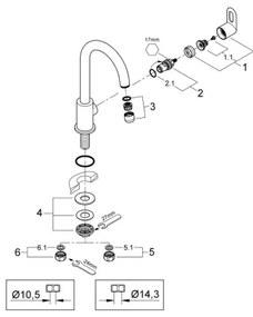 GROHE 31222000 - Drezová batéria BAULOOP, lesklý chróm