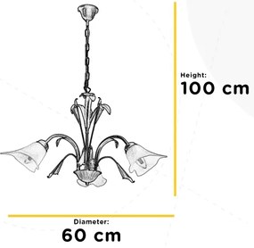 ONLI - Luster na reťazi LUCREZIA 3xE14/6W/230V krémová