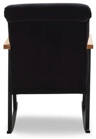 Hojdacie kreslo LUNI čierne