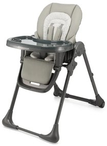 KINDERKRAFT - Detská jedálenská stolička TUMMIE šedá