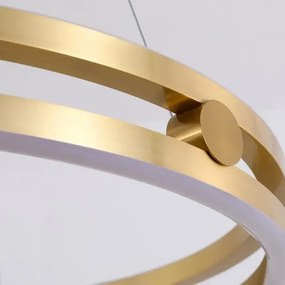 Toolight Toolight, LED závesné svietidlo 60cm, 76W, 3000K, LHJ015-CP, zlatá, OSW-60009