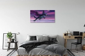 Obraz canvas Dragon pestré oblohy 125x50 cm