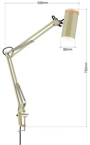 Orion - Stolná lampa s klipom GILI 1xE27/40W/230V zelená