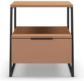 Nočný stolík v tehlovej farbe Velia – Marckeric