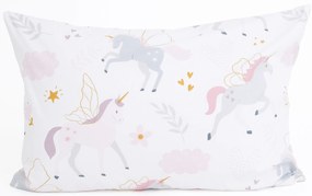 Bavlnená obliečka na vankúš Renforcé 50 × 70 cm – Unicorn