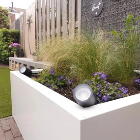 Bodové svetlo Spike čierne nastaviteľné IP44 - Solo