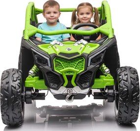 JOKOMISIADA Veľké terénne vozidlo Buggy Can-am Maverick pre 2 osoby PA0287 zelená