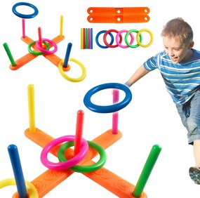 LEAN TOYS Hra na zručnosti Hádzanie na cieľ - farebná