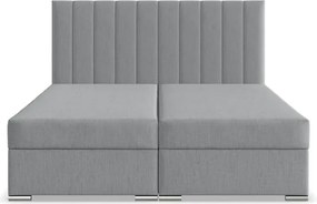 Manželská posteľ AGEN 160×200 cm svetlosivá