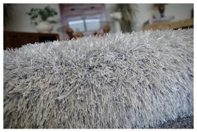 Luxusný kusový koberec Shaggy Love sivý 60x110cm