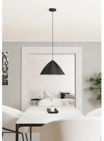 Eglo 900835 - Luster na lanku PODERE 1xE27/40W/230V čierna
