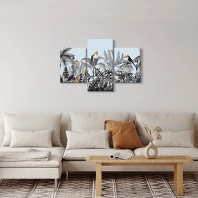 Obraz zvierat v tropickom lese (90x60 cm)