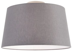 Moderné stropné svietidlo s tmavosivým tienidlom 35 cm - Combi