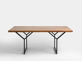 Jedálenský stôl LONGO - 180x90cm,RAL9005-Čierna