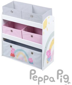 Detský organizér na hračky 63.5x29.5x67 cm Peppa Pig – Roba