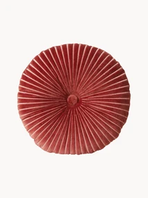 Okrúhly ručne vyrobený bavlnený vankúš Ripple, Ø 35 cm