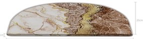Nášľapy na schody vo svetlohnedo-krémovej farbe v súprave 16 ks 20x65 cm Golden Marble – Vitaus