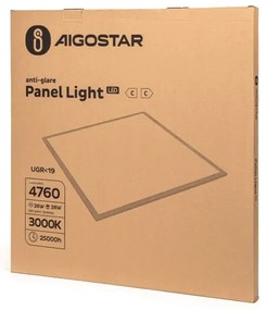 Aigostar - Prisadený LED panel LED/28W/230V 3000K 59,5x59,5 cm