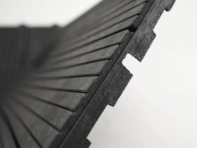 Gumová dlaždica COSMOPOLITAN 45 x 45 cm, antracit, zosilnená 2,5 cm MHEU5100062