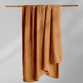 Tmavooranžová deka z mikrovlákna DecoKing Henry, 220 x 240 cm